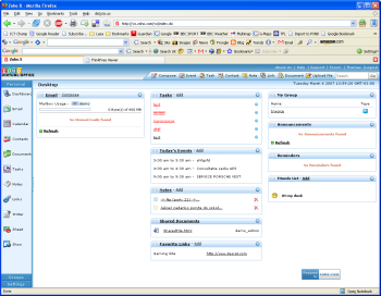 Screenshot, Zoho Virtual Office